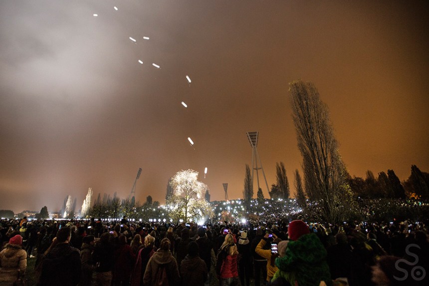 25 Years Fall of the Wall – Balloons rising.